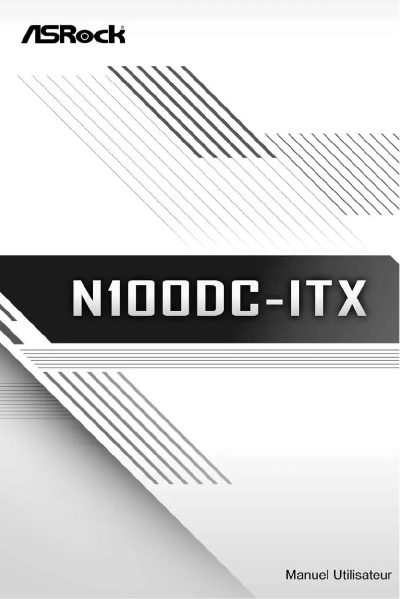 Page 1 de la notice Manuel utilisateur Asrock N100DC-ITX