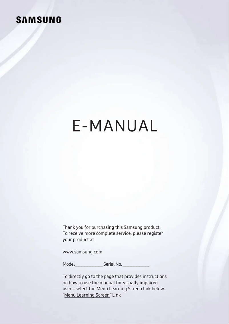 Página 1 del manual Manual de usuario Samsung QE55Q80RAU