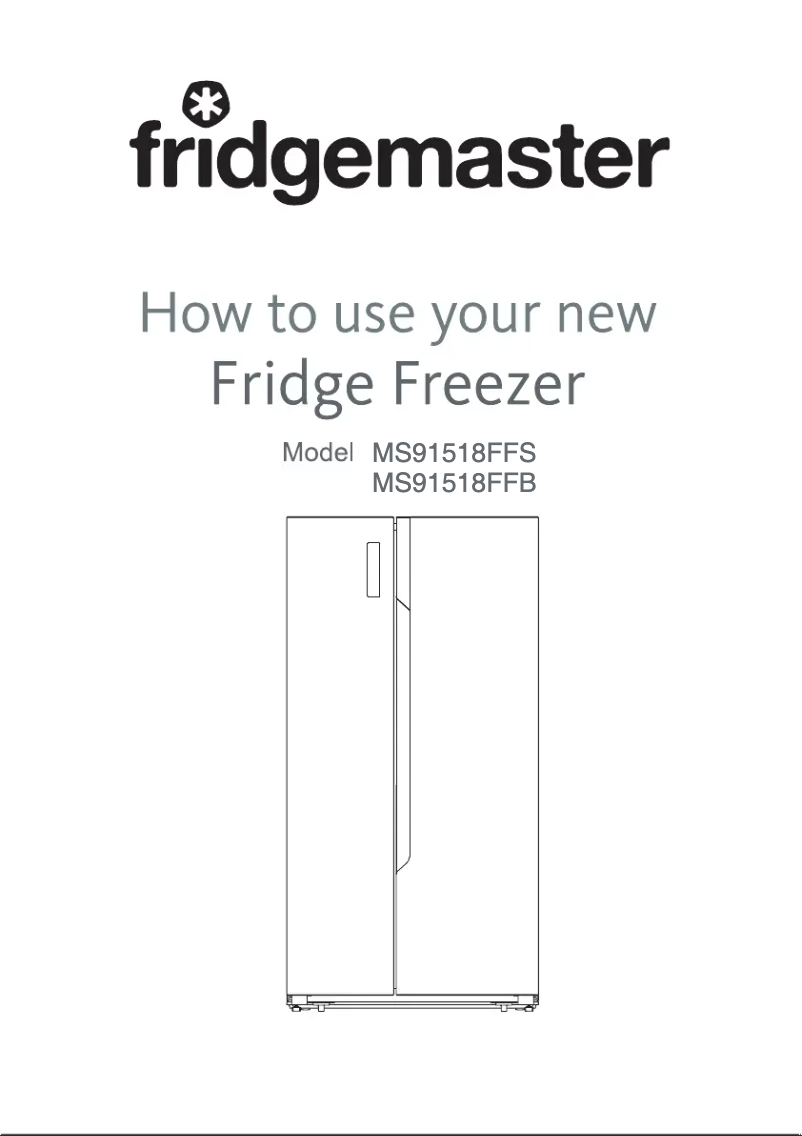 Página 1 del manual Manual de usuario Fridgemaster MS91518FFS