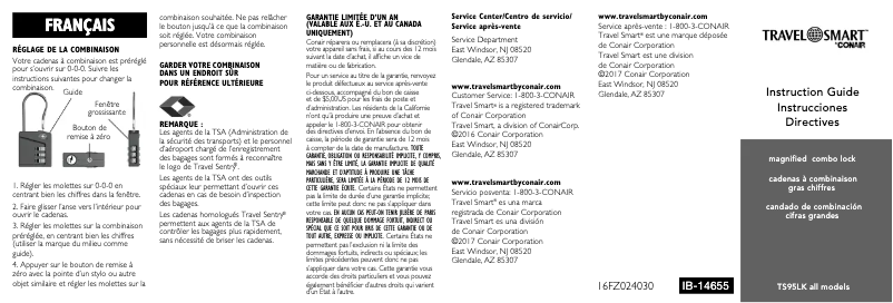 Image de la première page du manuel de l'appareil TS95LK