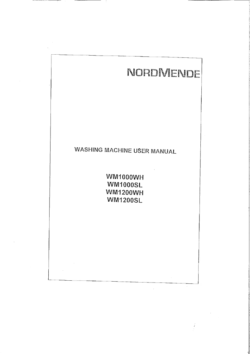 Image de la première page du manuel de l'appareil WM1000