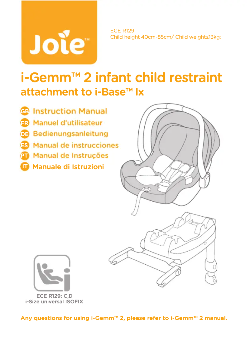 Image de la première page du manuel de l'appareil i-Base Lx