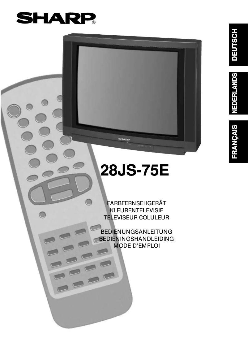 Page 1 de la notice Manuel utilisateur Sharp 28JS-75E