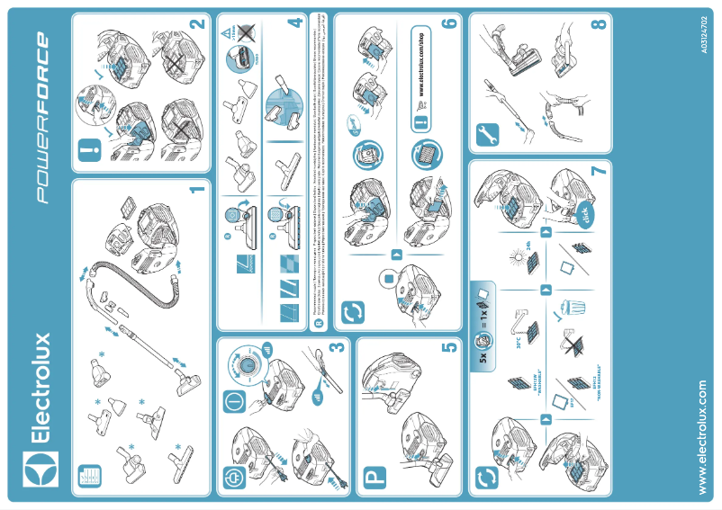 Página 1 del manual Manual de usuario Electrolux PowerForce PF1SPEEDY