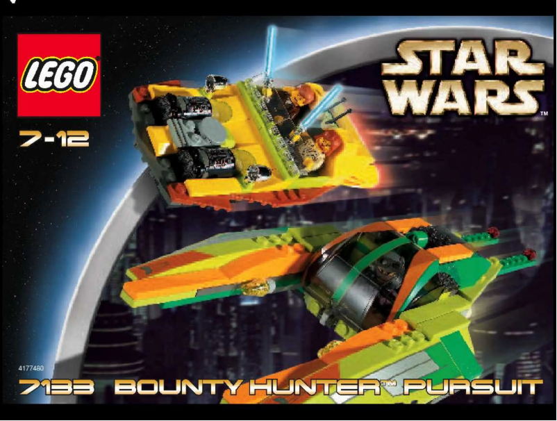 Page 1 de la notice Manuel utilisateur Lego Star Wars 7133