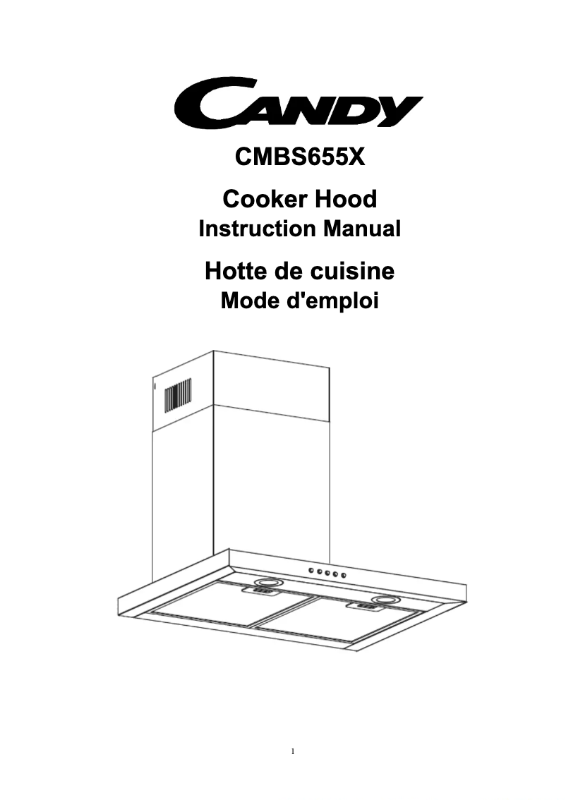 Page n°1 - Manuel utilisateur Candy CMBS655X