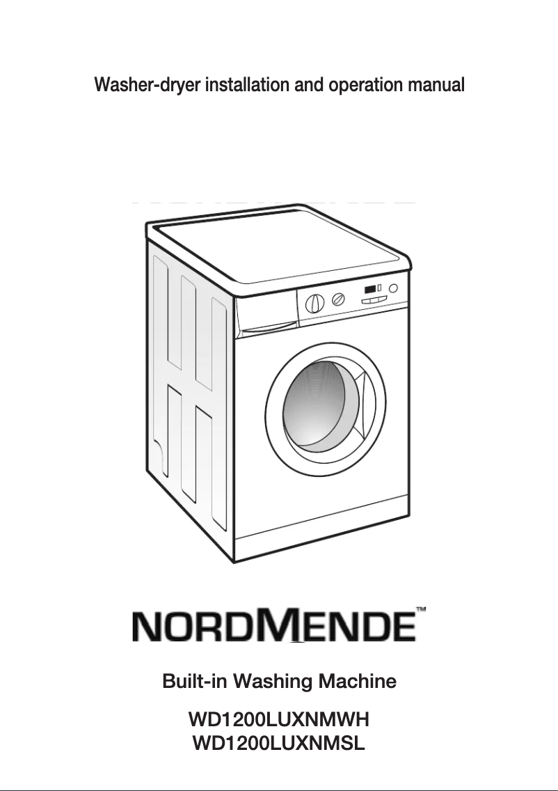 Page n°1 - Manuel utilisateur Nordmende WD1200LUXNMSL