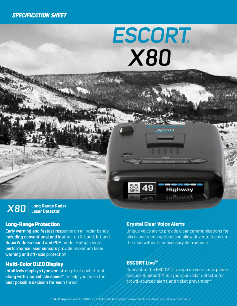 Image de la première page du manuel de l'appareil X80