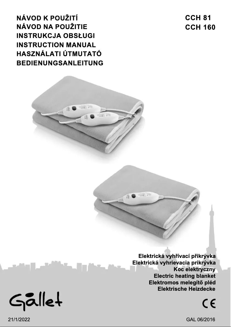 Page n°1 - Manuel utilisateur Gallet CCH 160