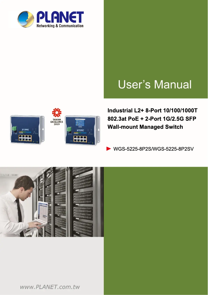 Page n°1 - Manuel utilisateur Planet WGS-5225-8P2S