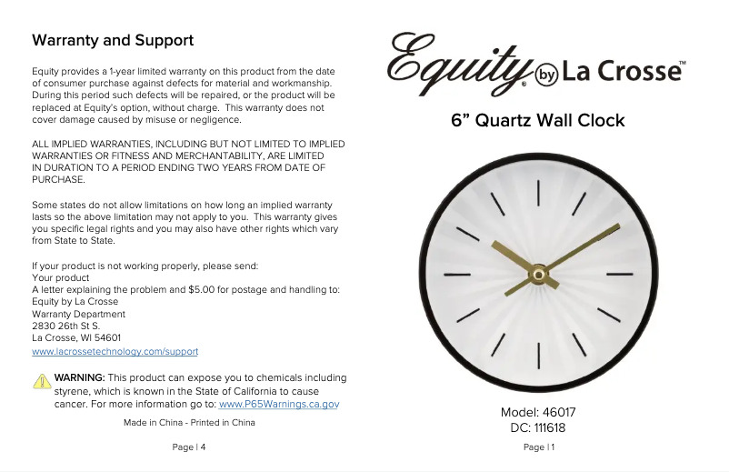 Image de la première page du manuel de l'appareil 46017