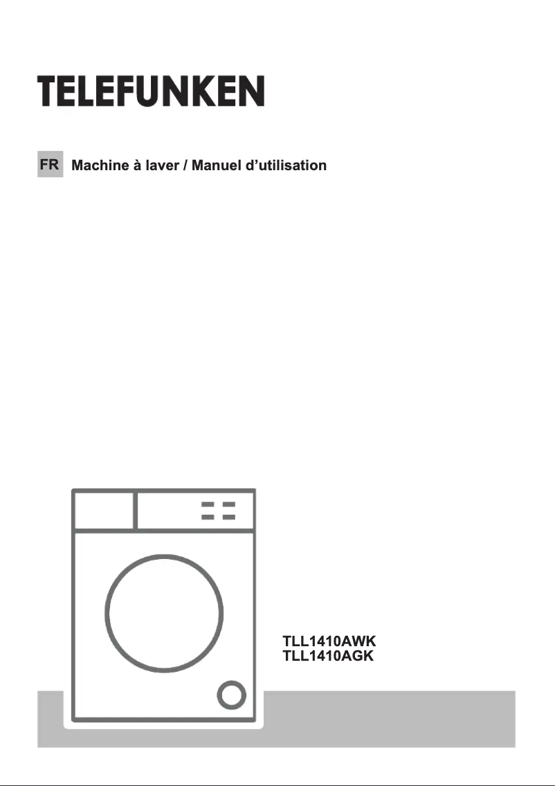 Image de la première page du manuel de l'appareil TLL1410AGK