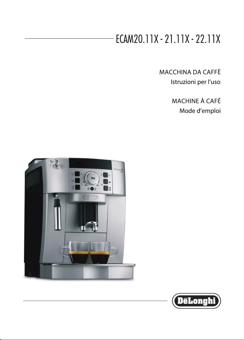 Page n°1 - Manuel utilisateur DeLonghi Magnifica S ECAM22.113.B