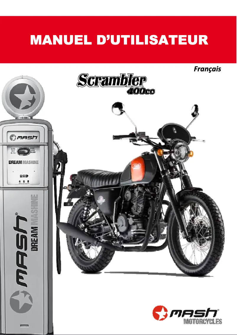 Página 1 del manual Manual de usuario Mash Scrambler 400cc (2015)