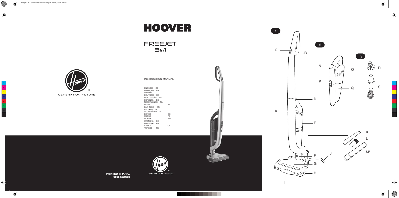 Page n°1 - Manuel utilisateur Hoover FreeJet FJ180WG2 011