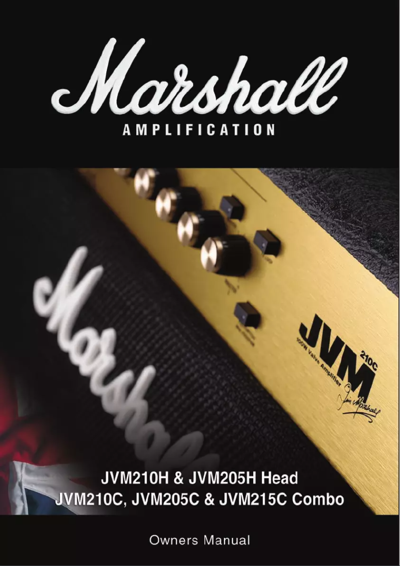 Page 1 de la notice Manuel utilisateur Marshall JVMC212