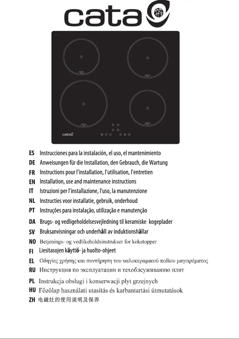 Page 1 de la notice Manuel utilisateur CATA IB 6304 BK