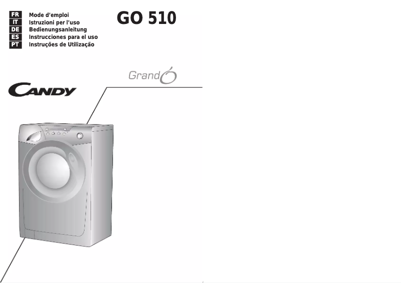 Image de la première page du manuel de l'appareil GO 510 TXT-07S
