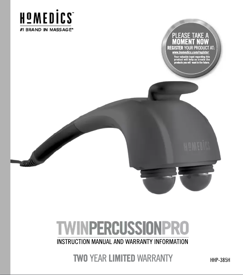 Image de la première page du manuel de l'appareil HHP-385H