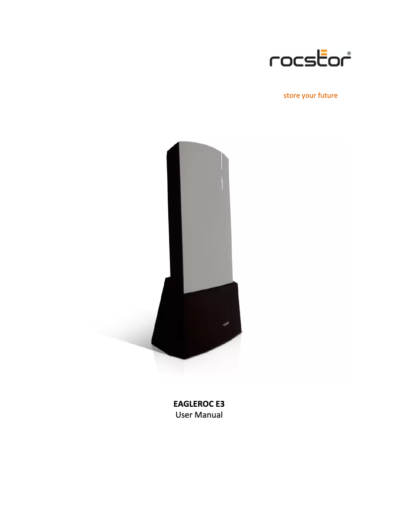 Página 1 del manual Manual de usuario Rocstor EagleRoc E3