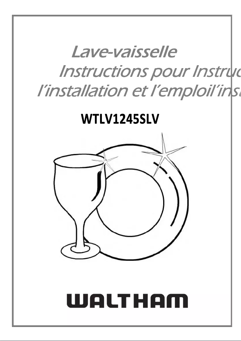 Image de la première page du manuel de l'appareil WTLV1245SLV