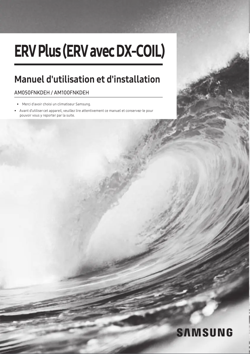 Image de la première page du manuel de l'appareil AM050FNKDEH