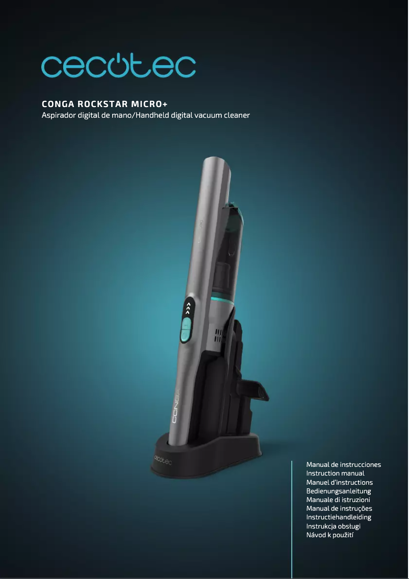 Image de la première page du manuel de l'appareil Conga Rockstar Micro+