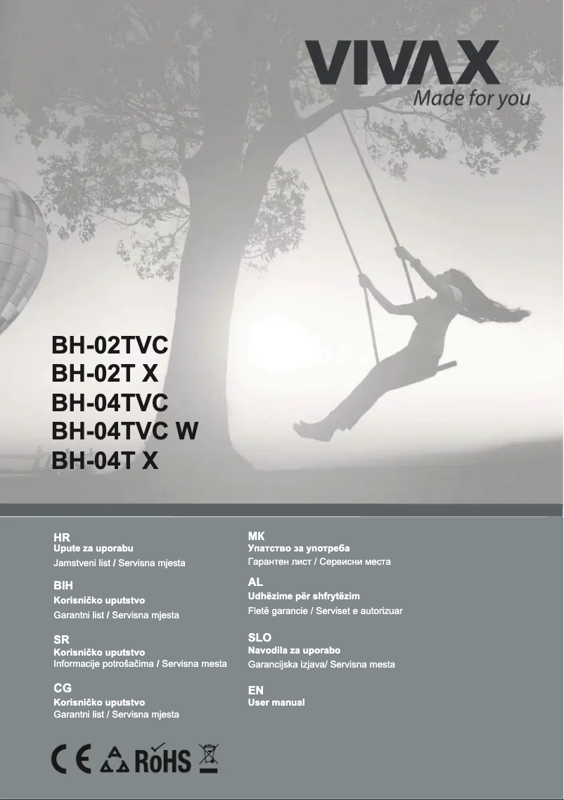Image de la première page du manuel de l'appareil BH-04T X