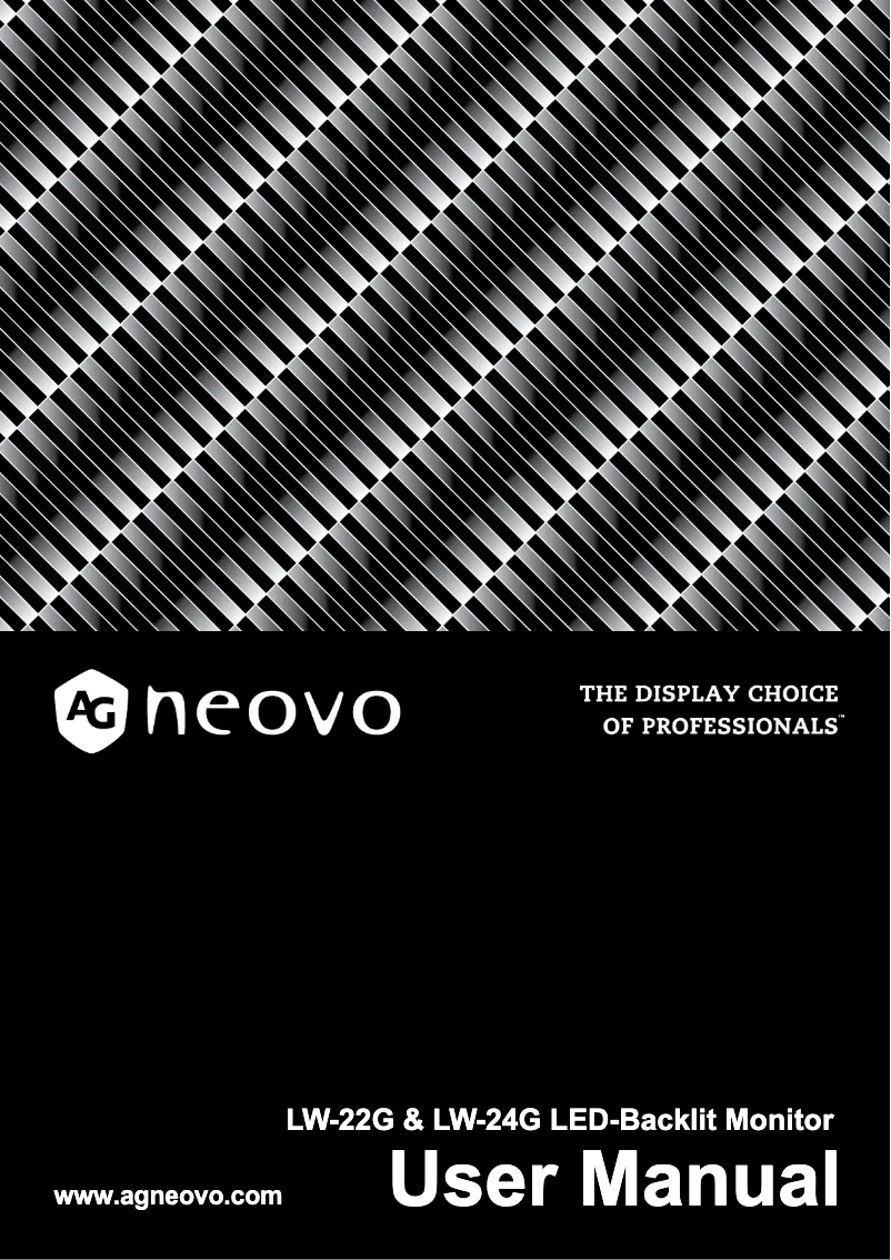 Page 1 de la notice Manuel utilisateur AG Neovo LW-22G