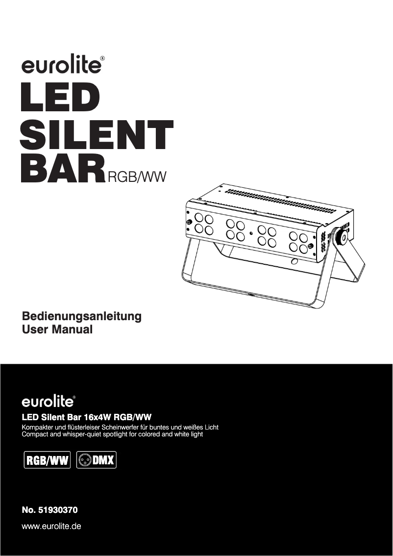Page n°1 - Manuel utilisateur Eurolite LED Silent Bar