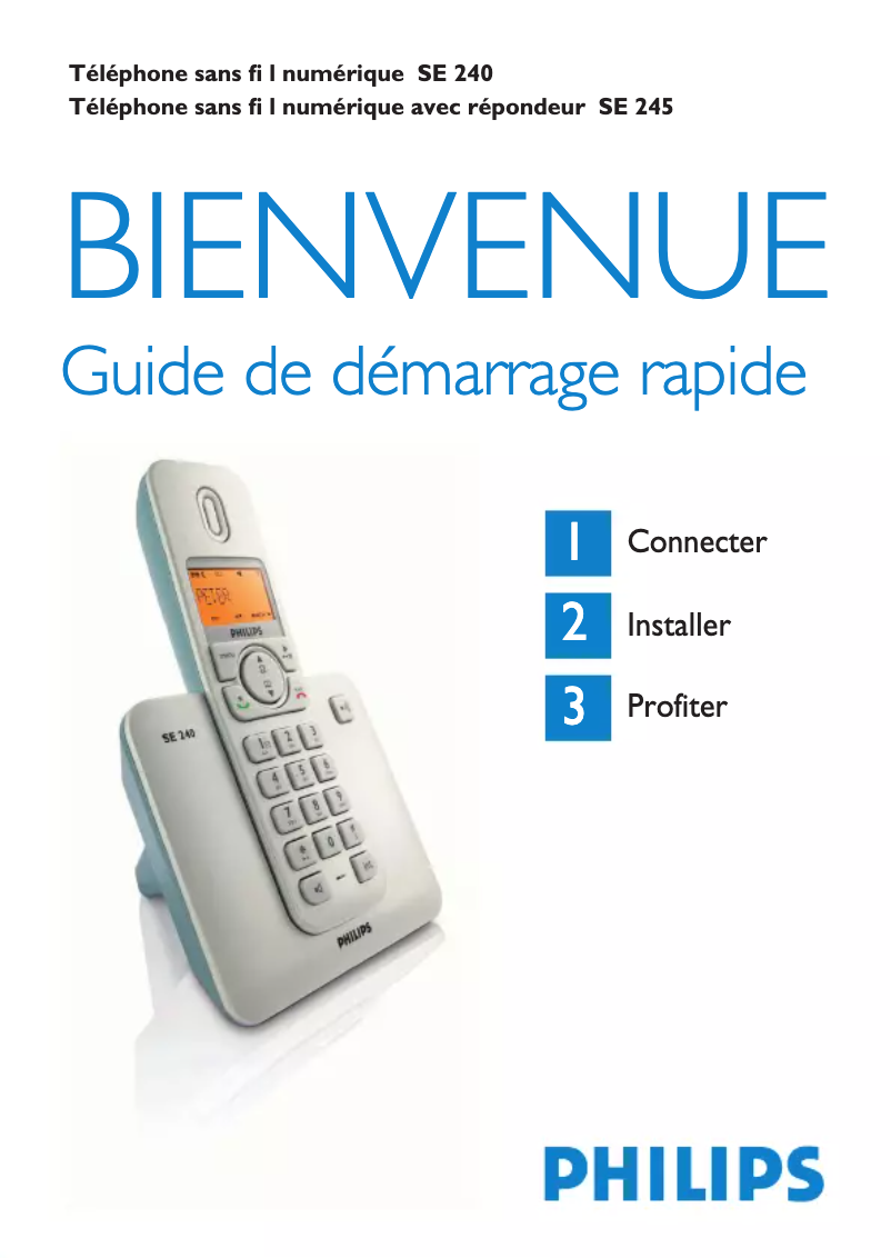 Image de la première page du manuel de l'appareil SE2402S