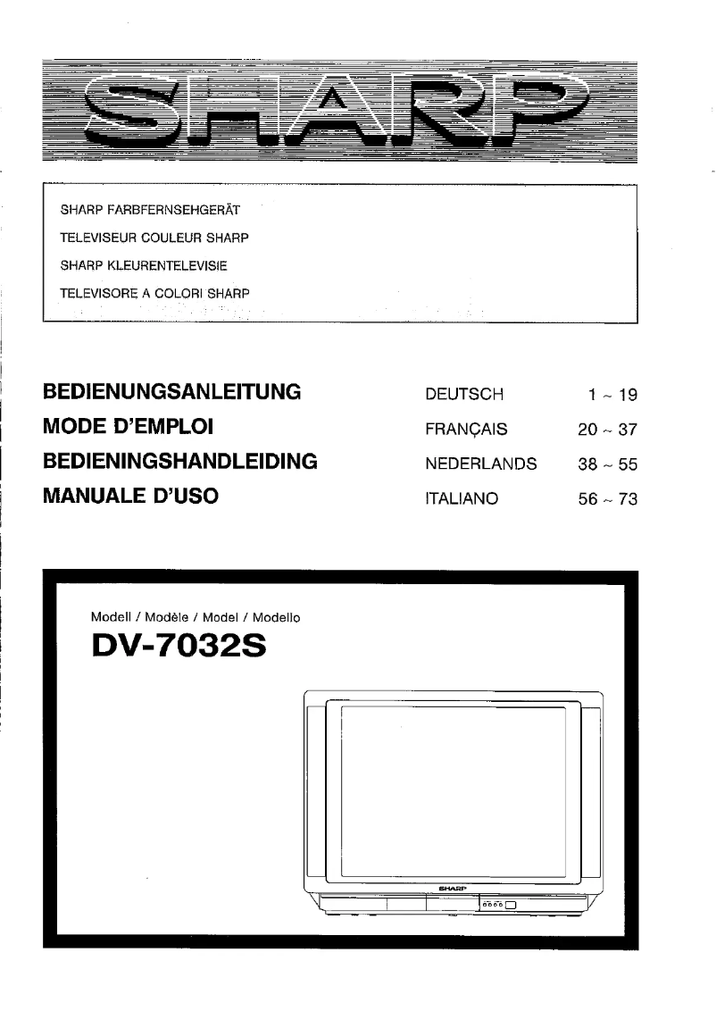 Page n°1 - Manuel utilisateur Sharp DV7032S