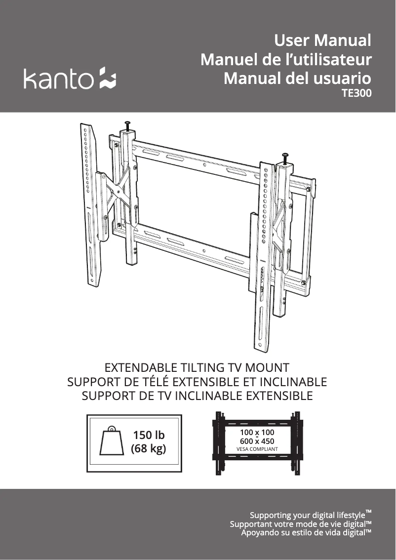 Page 1 de la notice Manuel utilisateur Kanto TE300