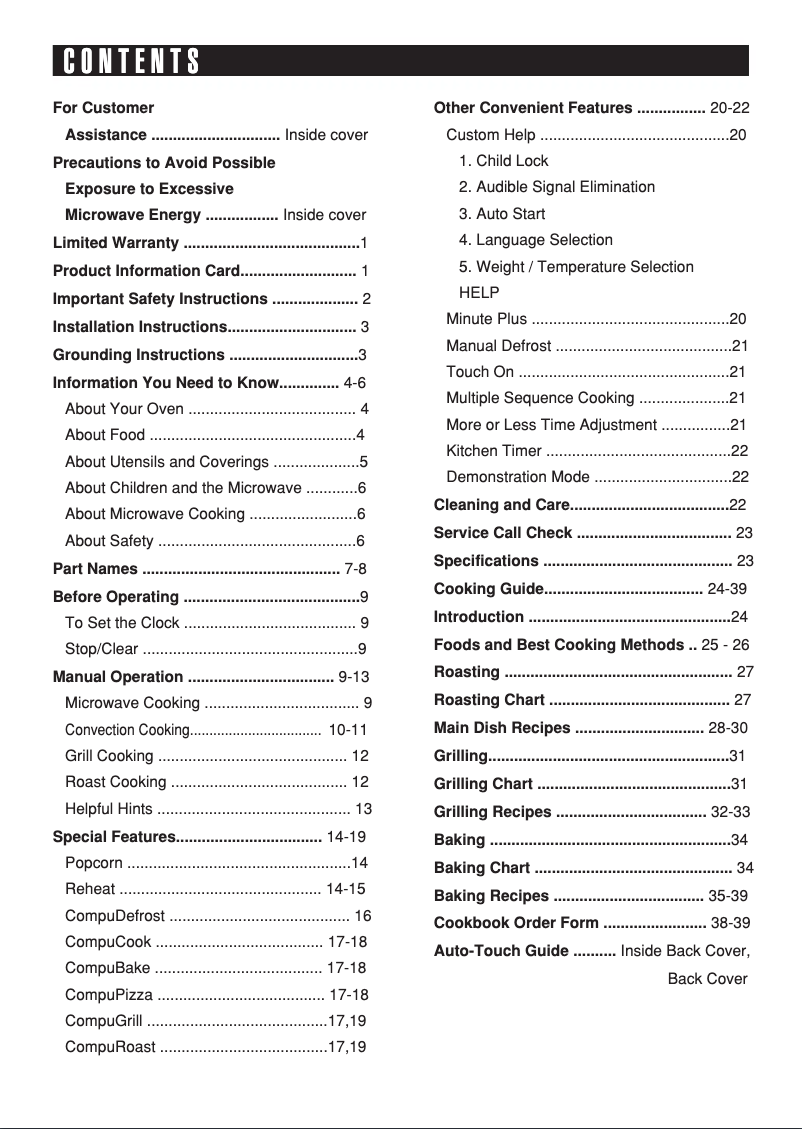 Page n°1 - Manuel utilisateur Sharp R-820BK