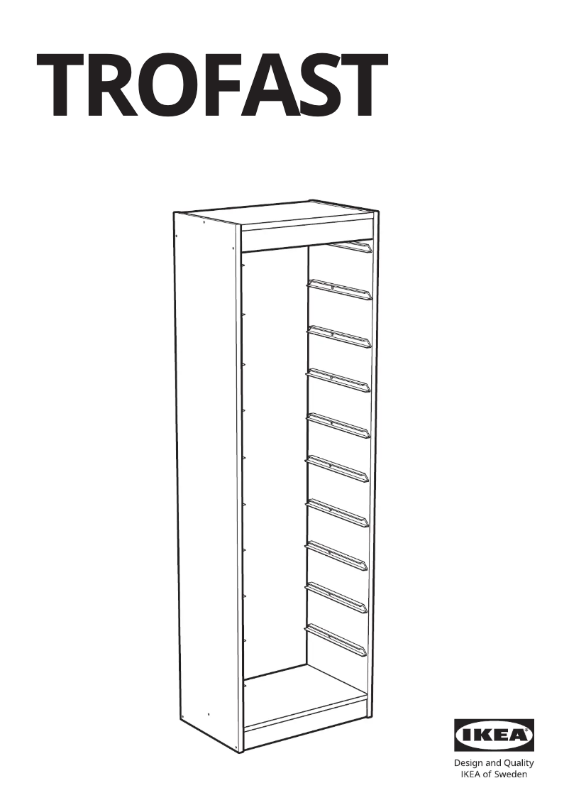 Imagen de la primera página del manual del dispositivo TROFAST 105.439.21