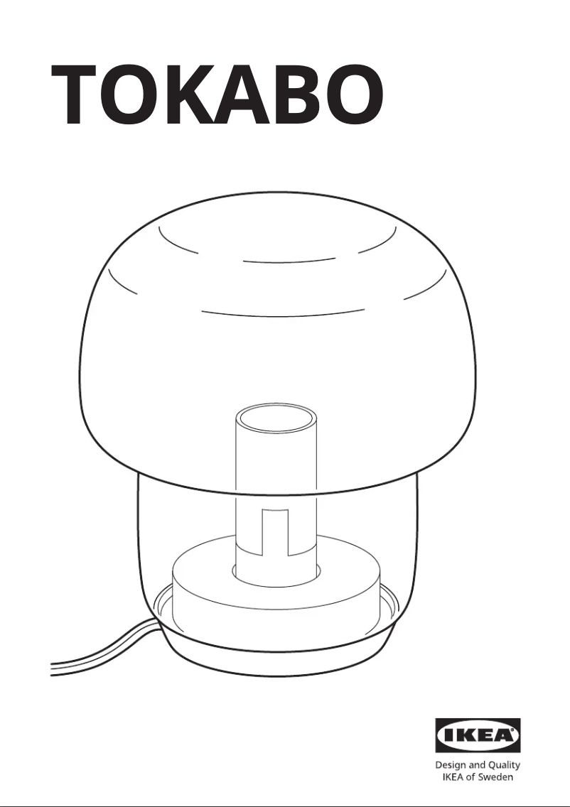Page 1 de la notice Manuel utilisateur Ikea TOKABO 205.445.81