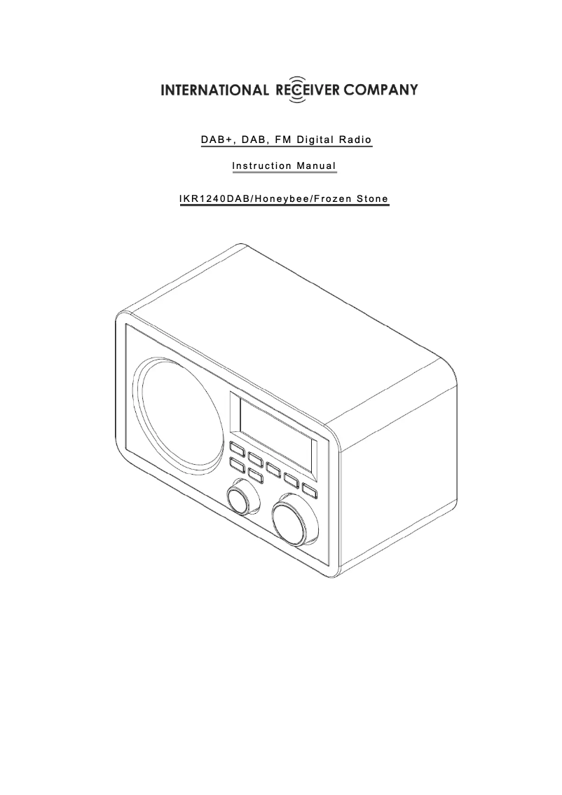 Page n°1 - Manuel utilisateur IRC Honeybee II