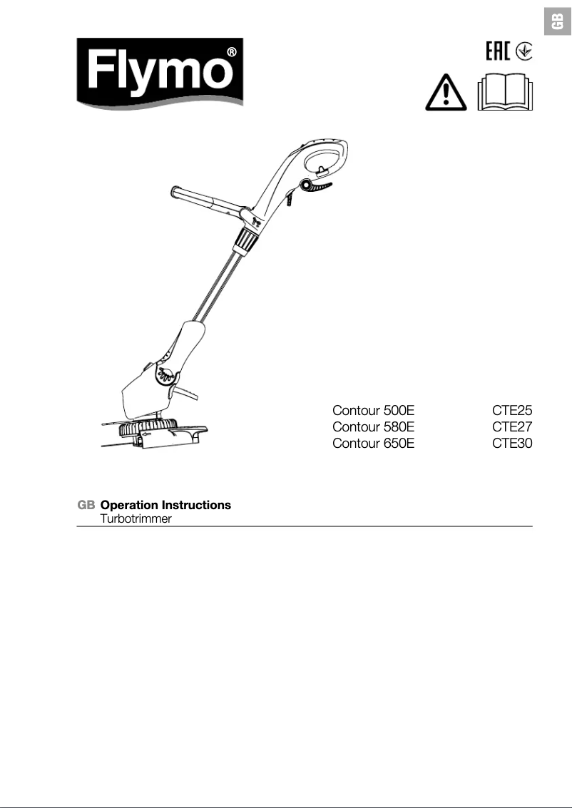 Página 1 del manual Manual de usuario Flymo Contour 580E