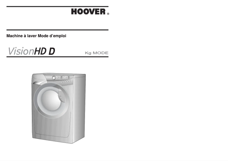 Page n°1 - Manuel utilisateur Hoover VHD 8814D-47