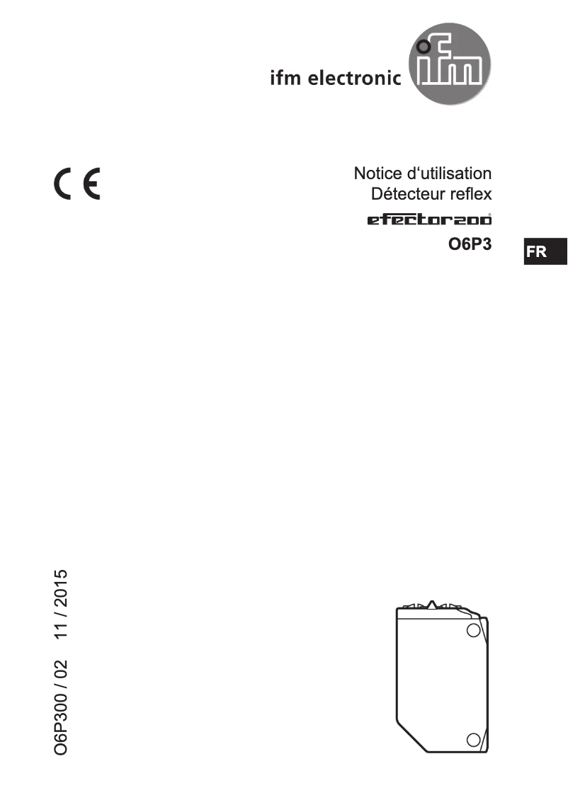 Page n°1 - Manuel utilisateur IFM O6P304
