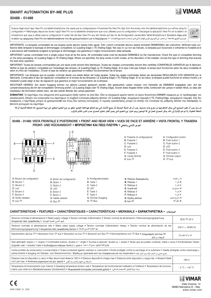 Imagen de la primera página del manual del dispositivo 30488