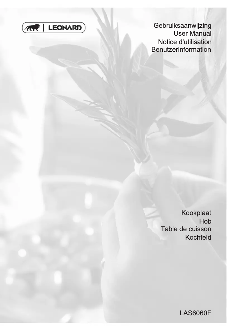 Page n°1 - Manuel utilisateur Leonard LAS6060F