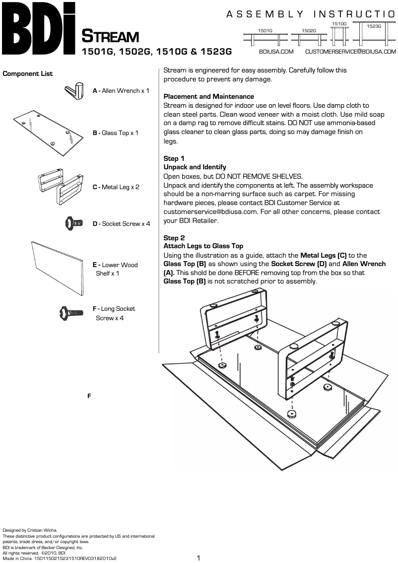 Page 1 de la notice Manuel utilisateur BDI Stream 1510