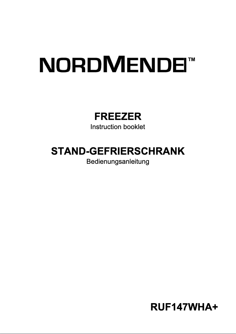 Page n°1 - Manuel utilisateur Nordmende RUF147WHAPLUS