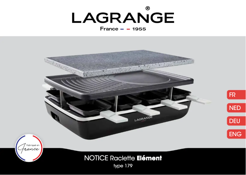 Page n°1 - Manuel utilisateur Lagrange Elément 179601
