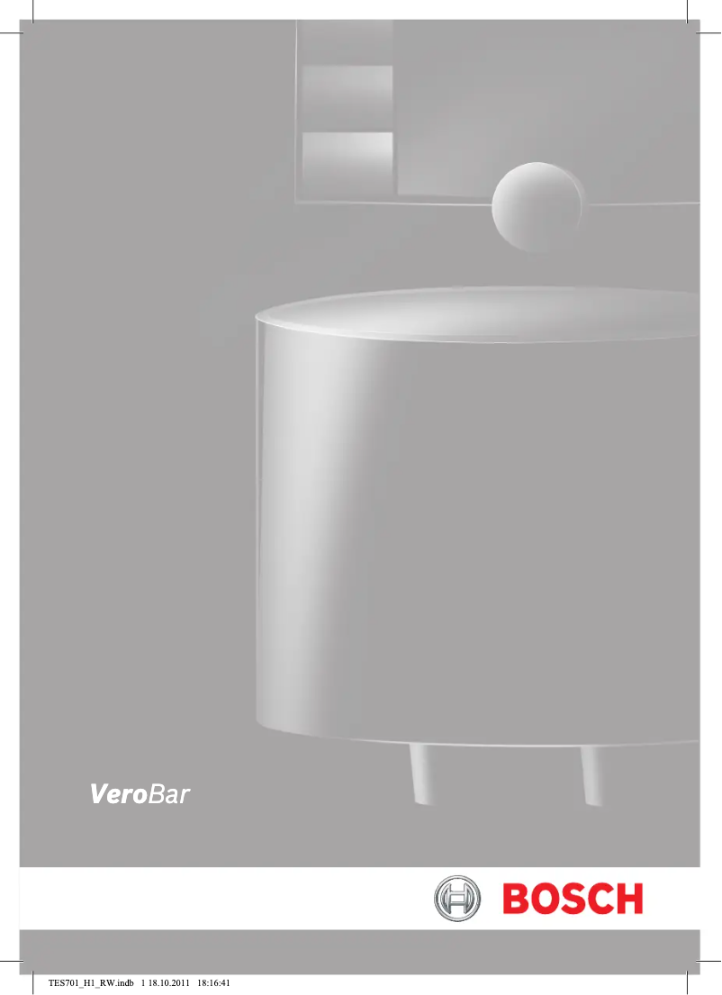 Page n°1 - Manuel utilisateur Bosch TES70121RW