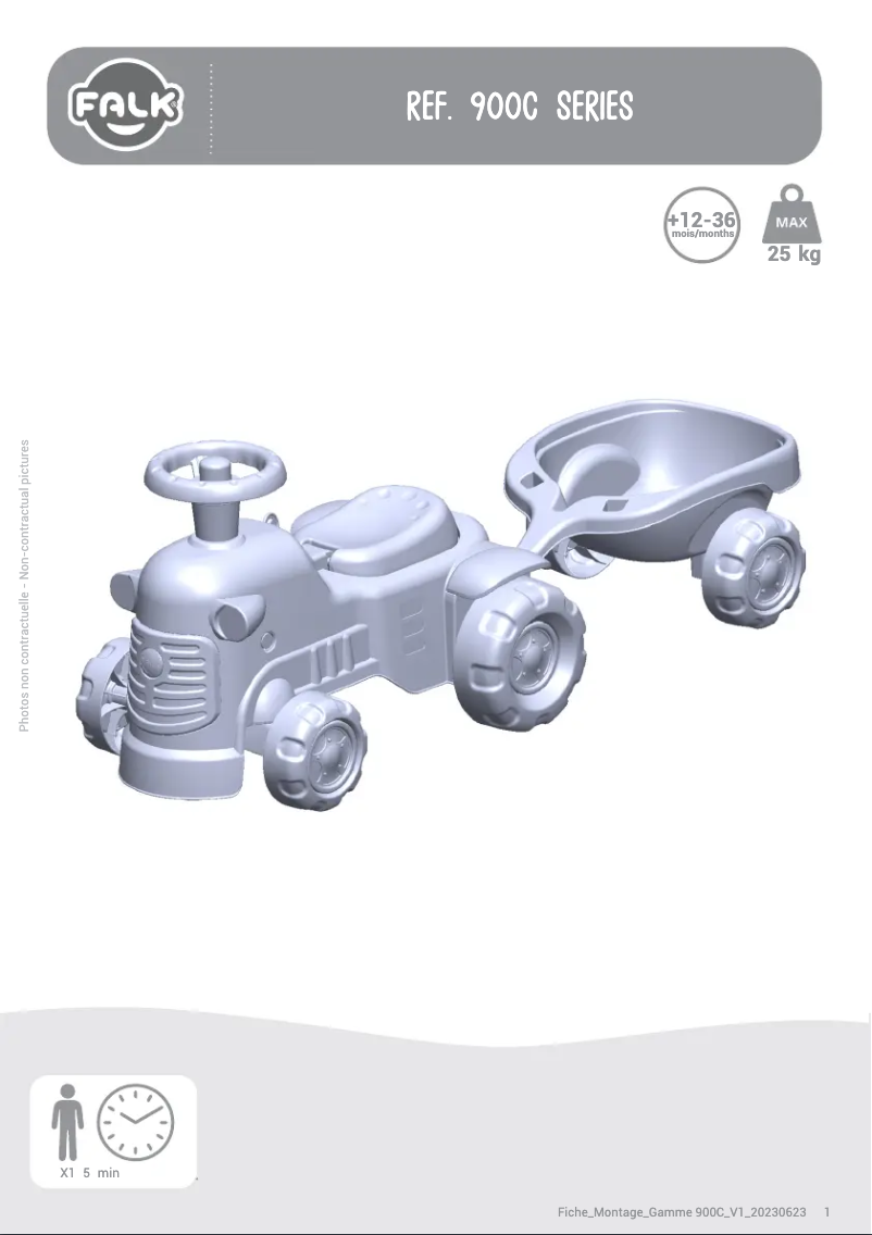 Page 1 de la notice Manuel utilisateur Falk 808-006