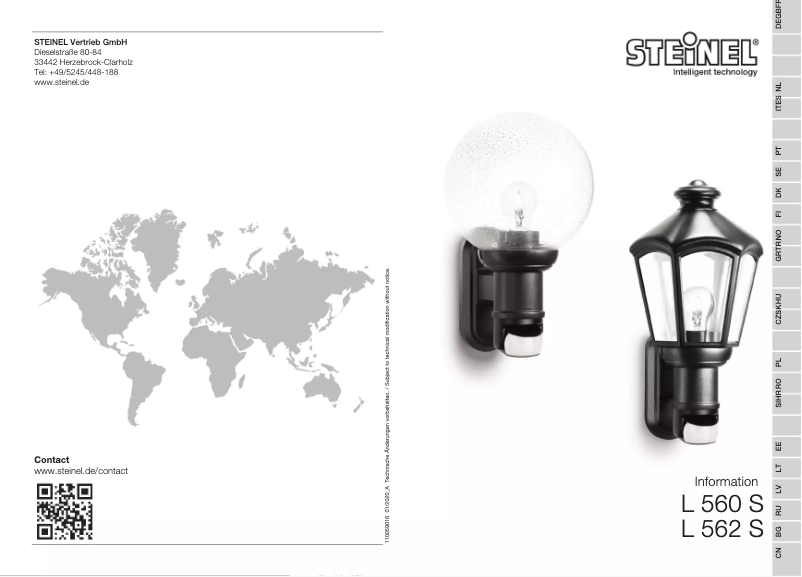 Image de la première page du manuel de l'appareil L 560 S