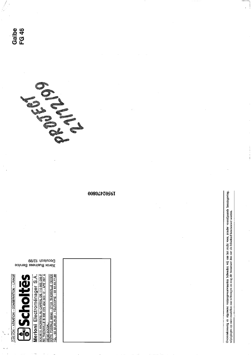 Image de la première page du manuel de l'appareil FG 46