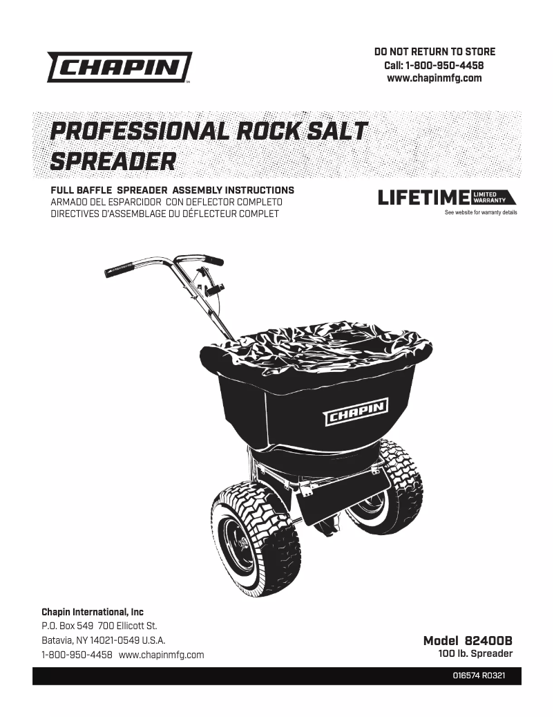 Image de la première page du manuel de l'appareil 82400B